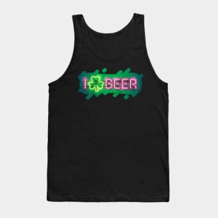 I Like Beer Neon Sign Tank Top